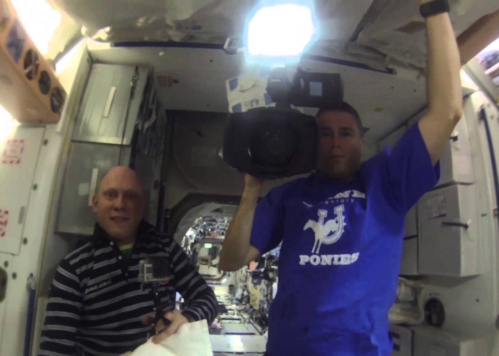 Watch Astronauts Grow A Water Bubble In Space