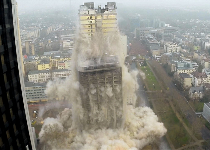 Watch A Building Demolition Caught On GoPro