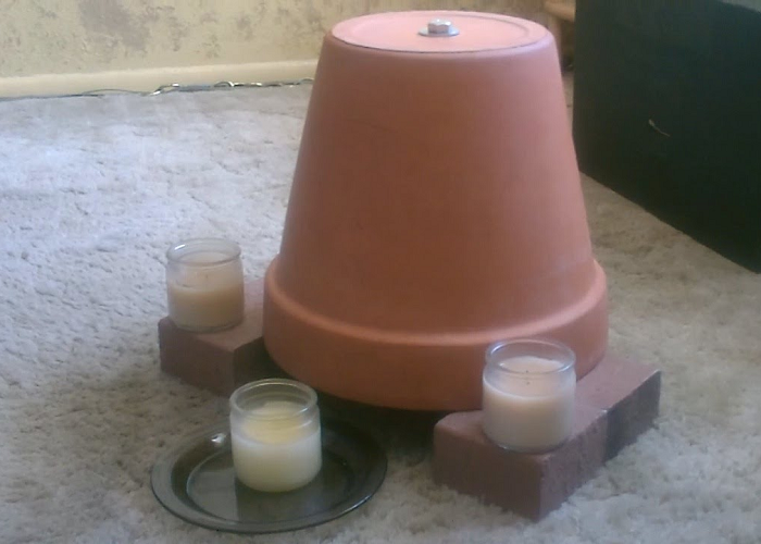 How To Make A Candle-Powered Air Heater