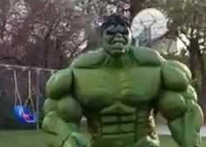 Watch The Hulk Costume Latex Painted