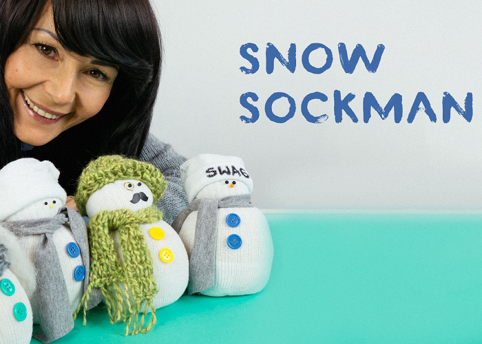 This Is How To Turn An Old Sock Into A Funny Little Snowman
