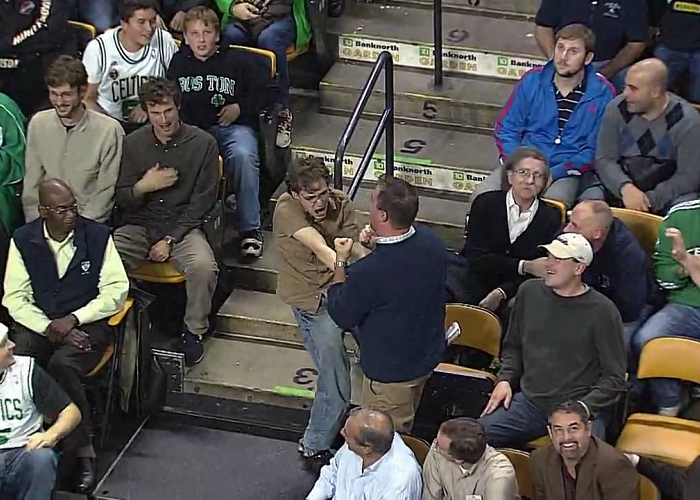 Look At This Celtics Fan Dancing To Bon Jovi's "Livin' On A Prayer"