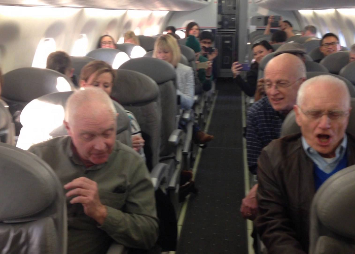 The Barbershop Quartet Surprises Passengers During A Flight Delay