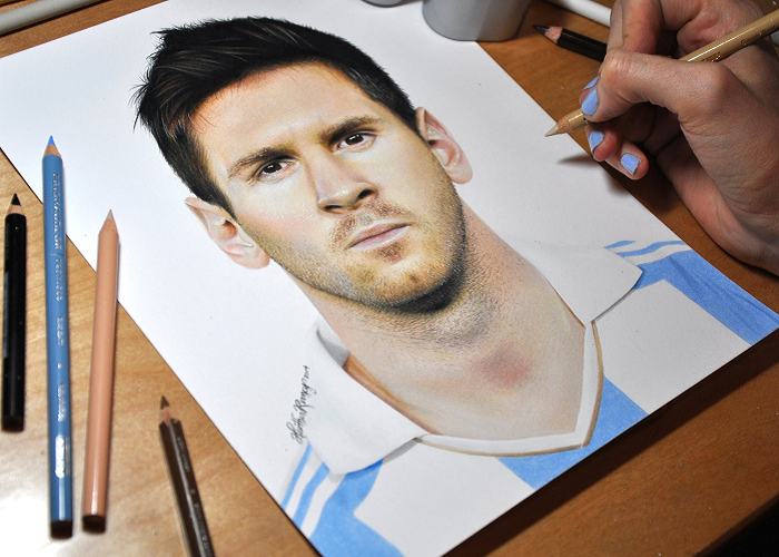 See This Amazing Drawing Of Lionel Messi
