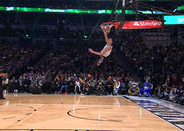 Watch How Zach LaVine Throws Down The "Space Jam" Dunk